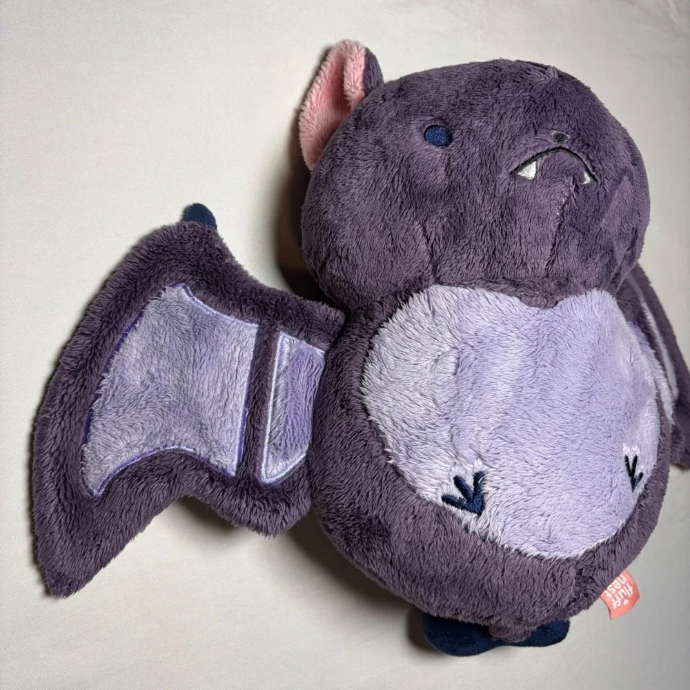Fluffnest‎ PuffPals Vinnie the Sweetheart Bat Plush Purple Retired Discontinued